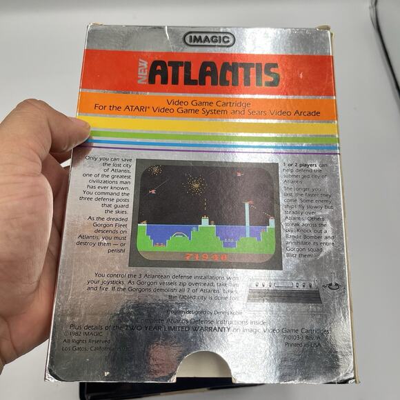 Atlantis (Atari 2600, Image 1982, IA3203) Complete In Box! Tested 100%! - Picture 7 of 11